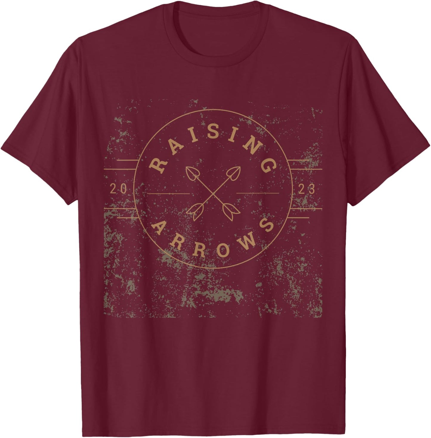 Christian Dad Raising Arrows Raising Godly Children T-Shirt - T-Shirt | Maroon