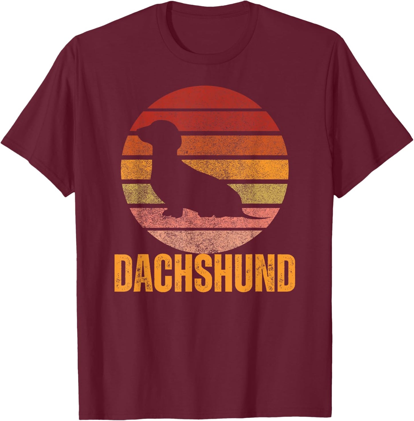 Dog Lover Gifts Dachshund 's Wiener Dog Men's T-Shirt - T-Shirt | Maroon