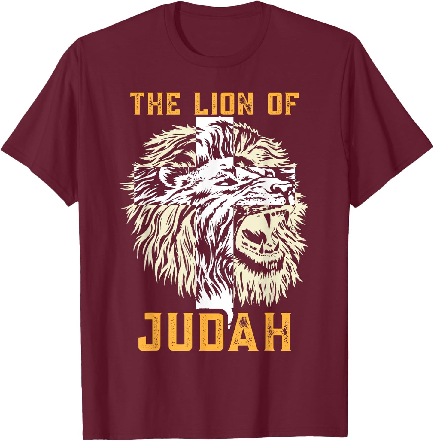 Jesus is The Lion of Judah from Genesis to Revelation T-Shirt - T-Shirt | Maroon