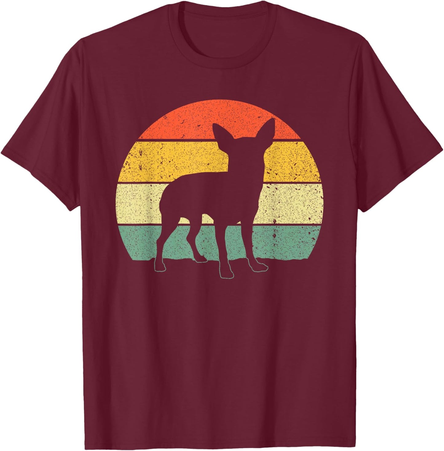 Vintage Chihuahua Design Women Kids Chihuahua Lovers T-Shirt - T-Shirt | Maroon