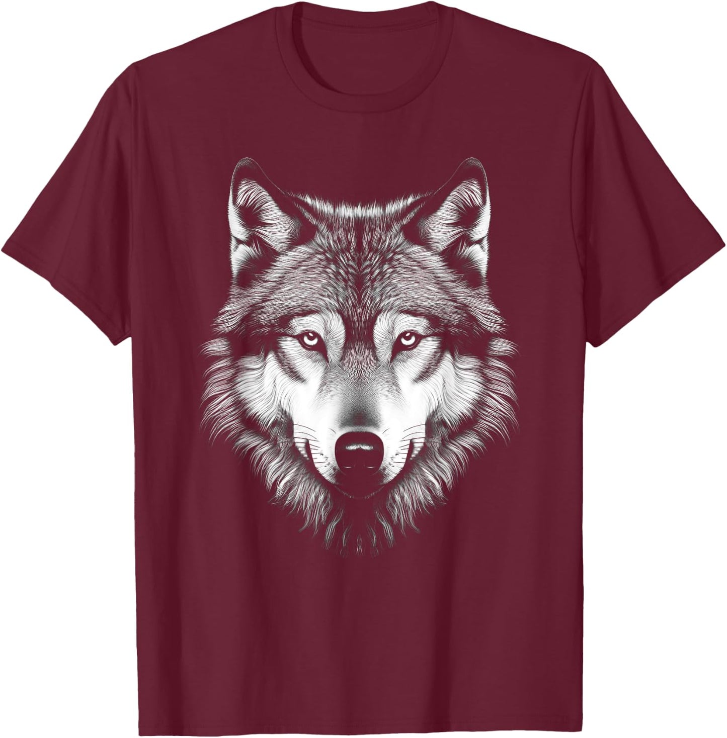 Wolf T-Shirt - T-Shirt | Maroon