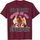 God is Great Chickens are Good People are Crazy Funny T-Shirt - T-Shirt | Maroon