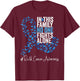 Rectal Cancer Awareness Month Blue Ribbon Butterflies T-Shirt - T-Shirt | Maroon