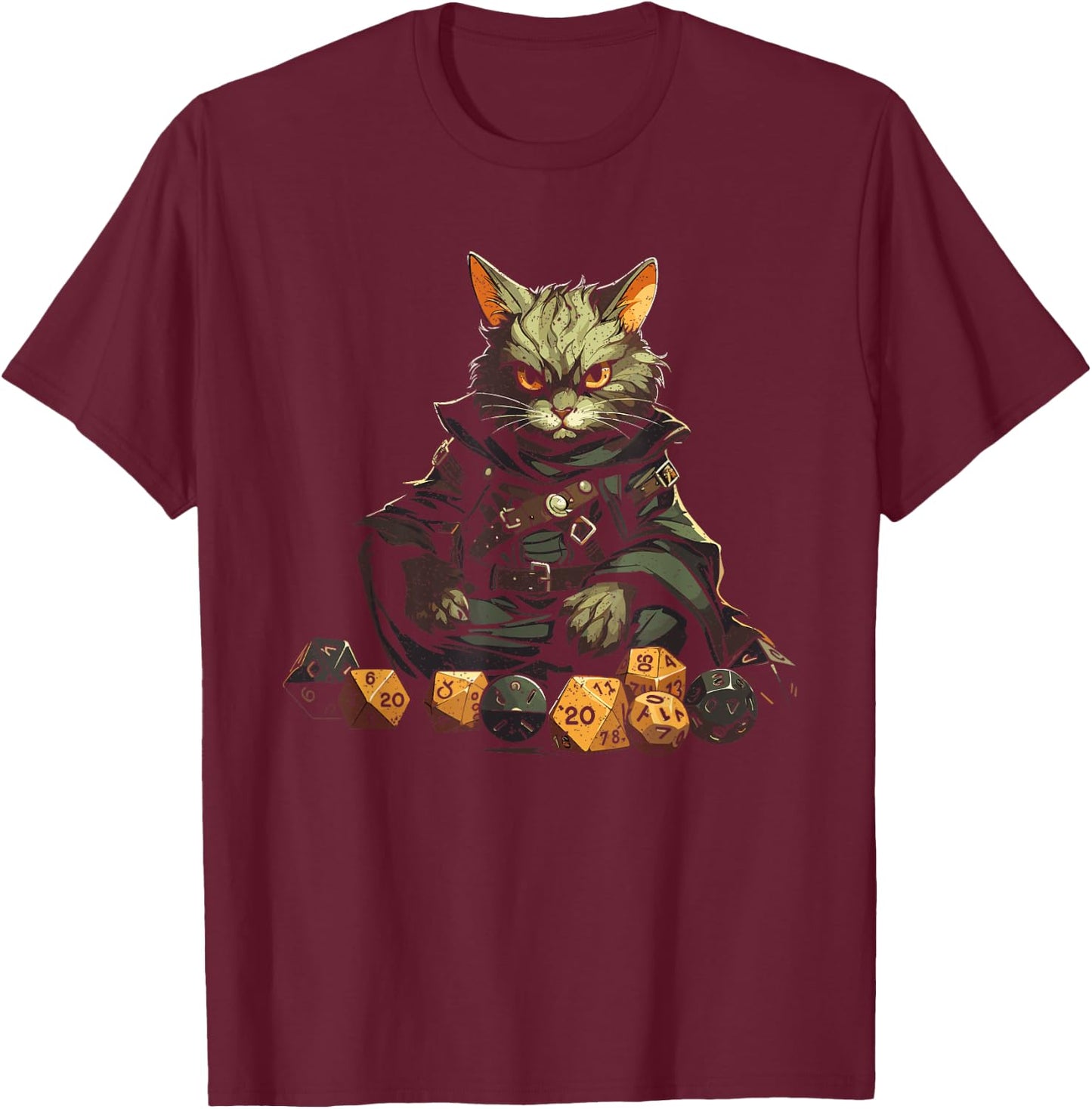 RPG Gaming Role Playing D20 Tabletop Games Funny RPG Gamer T-Shirt - T-Shirt | Maroon