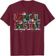 Medical Assistant Santa Hat Buffalo Plaid Christmas Gifts T-Shirt - T-Shirt | Maroon