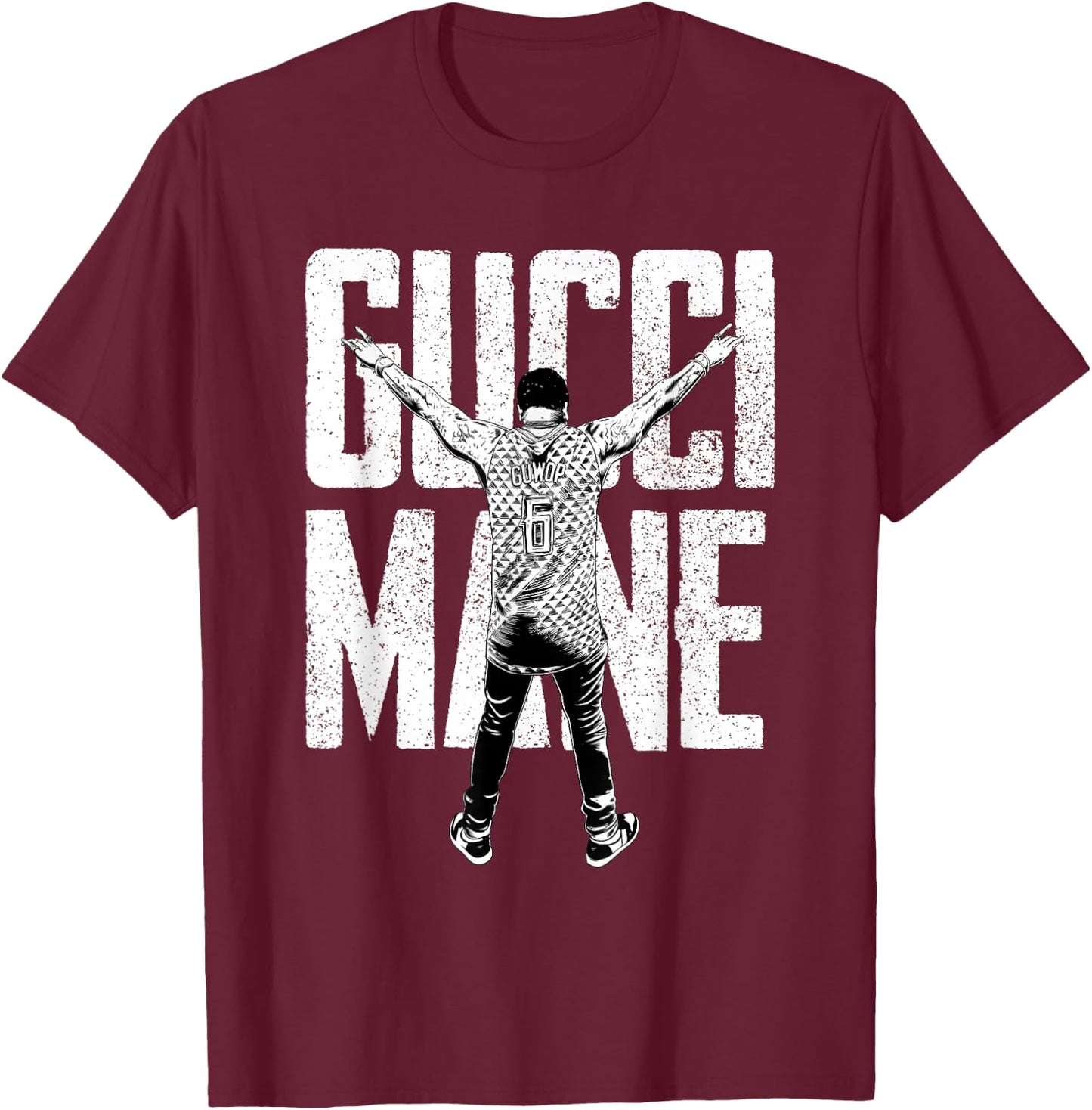 Gucci Mane Guwop Stance T-Shirt - T-Shirt | Maroon