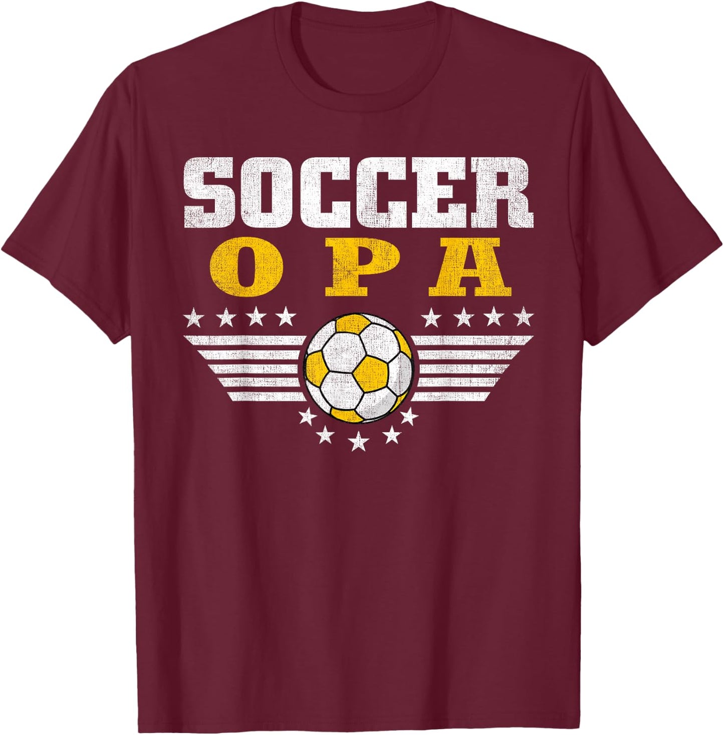 Soccer Opa - Soccer Player Funny Grandfather Soccer T-Shirt - T-Shirt | Maroon