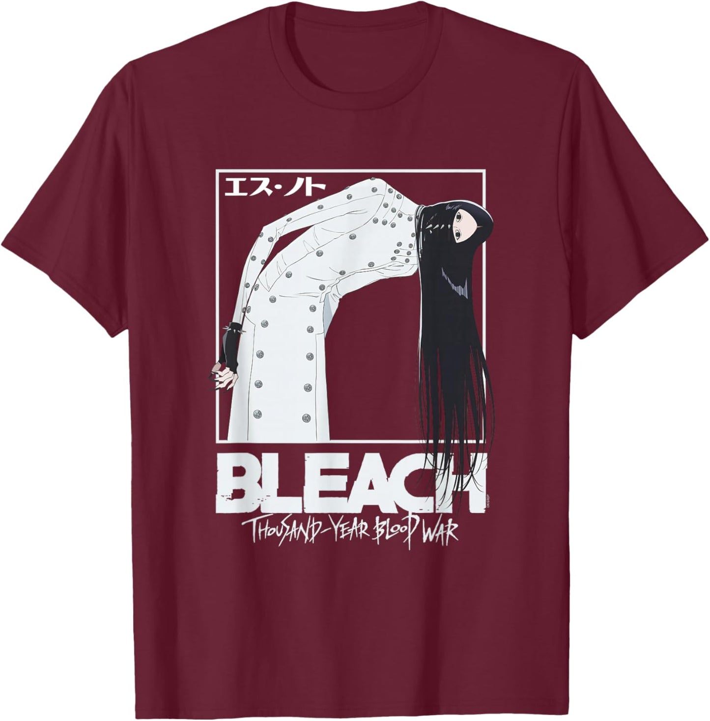 Bleach Thousand Year Blood War As Nodt Creepy Pose Anime T-Shirt - T-Shirt | Maroon