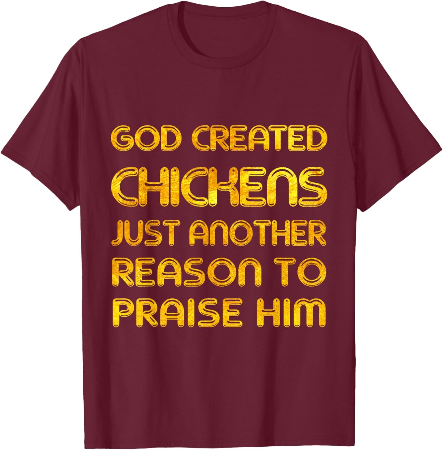 Funny Chicken Lover Farmer Christian Believer Jesus Love T-Shirt - T-Shirt | Maroon