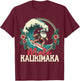 Mele Kalikimaka Santa Surfing Christmas Hawaiian Shaka Wave T-Shirt - T-Shirt | Maroon