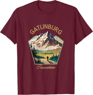 Gatlinburg Retro Clothing - Gatlinburg Souvenir T-Shirt - T-Shirt | Maroon