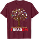 Read Banned Book Freedom Book Lover Reader Read Books T-Shirt - T-Shirt | Maroon
