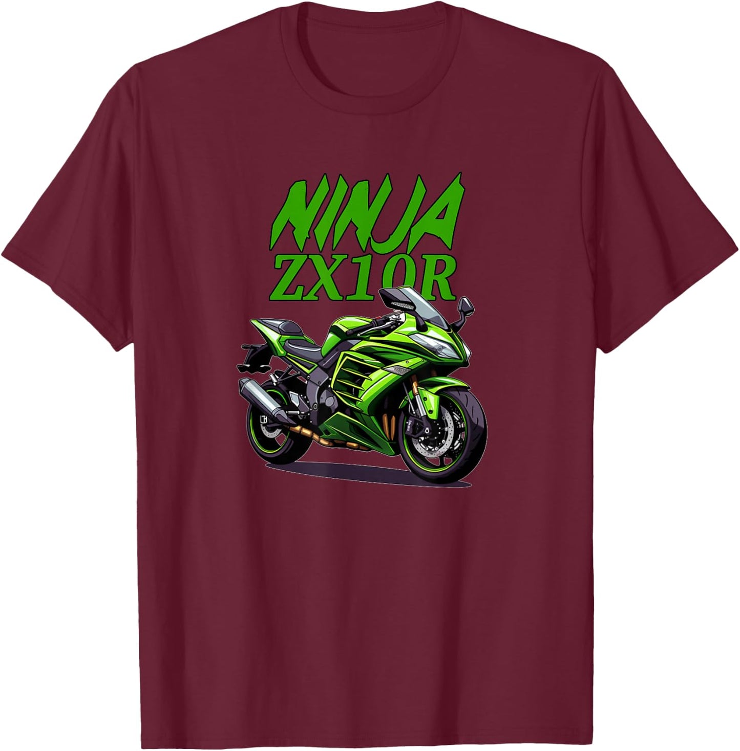 ZX10R Motorcycle T-Shirt - T-Shirt | Maroon