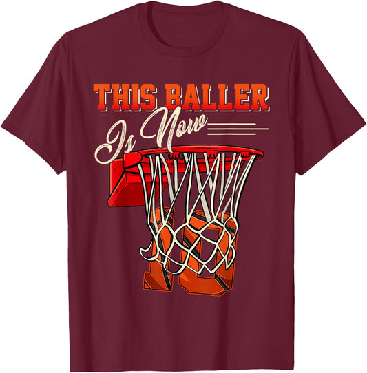 10th Birthday Shirt For Boy Basketball 10 Years Old Kid Gift T-Shirt - T-Shirt | Maroon