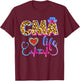 Leopard Tie Dye CMA Life Stethoscope Leopard Nurse Week T-Shirt - T-Shirt | Maroon