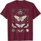 Forest Witch Moth And Moons Folkloric Wiccan Nature Goth T-Shirt - T-Shirt | Maroon