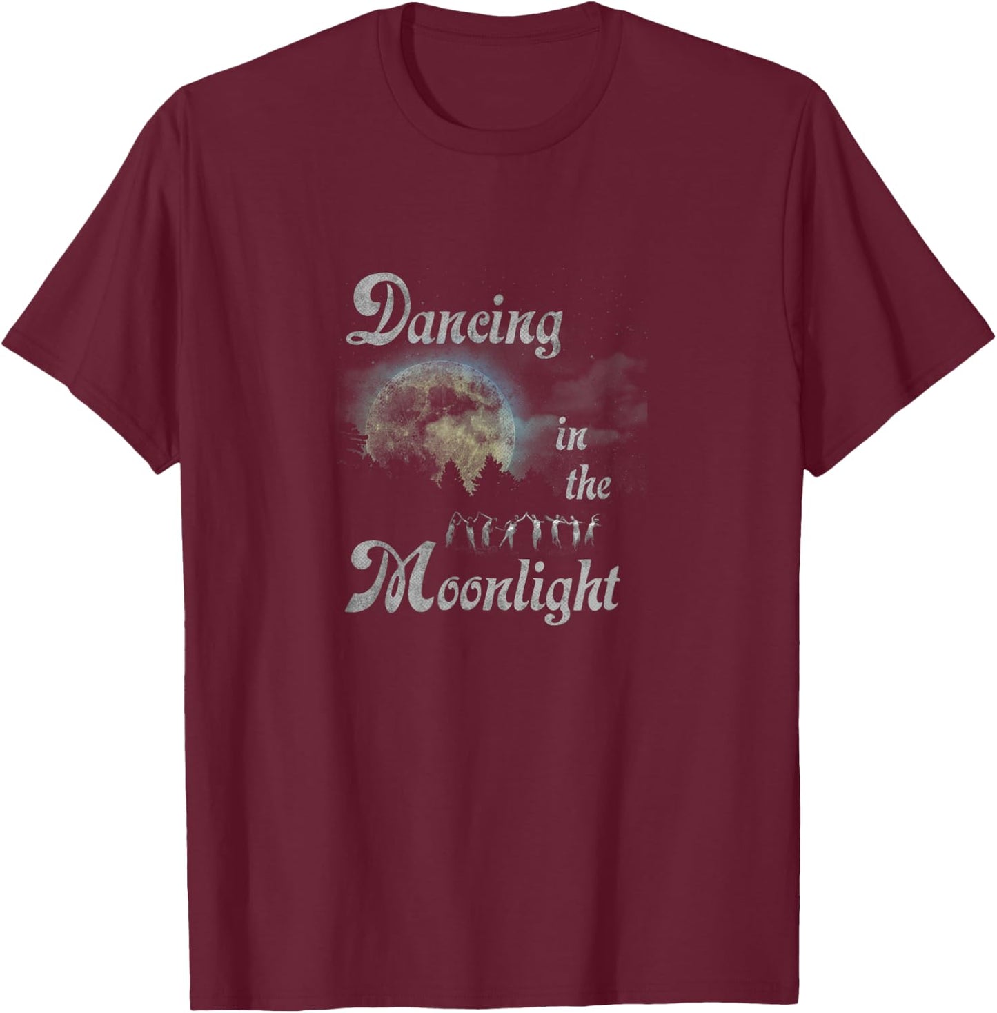 Trendy Dancing In The Moonlight T-Shirt - T-Shirt | Maroon