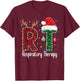 Respiratory Therapist funny christmas Future Nurse design T-Shirt - T-Shirt | Maroon