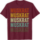 Muskrat Retro T-Shirt - T-Shirt | Maroon