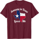 Someone in Texas Loves Me Texas Texan Love T-Shirt - T-Shirt | Maroon