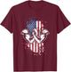 Arm Wrestling USA Flag Men T-Shirt - T-Shirt | Maroon