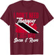 Don't Need Therapy Soca & Rum Flag Trinidad And Tobago T-Shirt - T-Shirt | Maroon