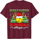 Funny Santas Favorite Pickleball Player Christmas Pajama T-Shirt - T-Shirt | Maroon