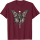 Butterfly Fairy Grunge Fairycore Aesthetic Skeleton Goth T-Shirt - T-Shirt | Maroon
