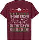 I'm Not Tachy Nursing Scrubs Funny Nurse Ugly Christmas T-Shirt - T-Shirt | Maroon