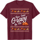 Pour Some Gravy On Me Turkey Funny Thanksgiving Ugly Sweater T-Shirt - T-Shirt | Maroon