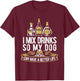 Bartending Dog Bartender - Mixologist Barkeeper Barman T-Shirt - T-Shirt | Maroon