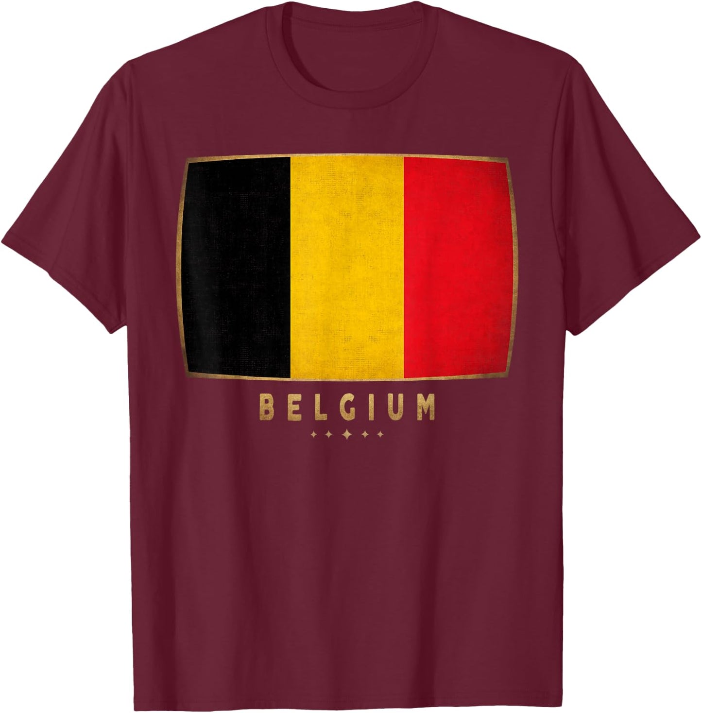 Belgium Flag - Funny Belgium Jersey Women Kids T-Shirt - T-Shirt | Maroon
