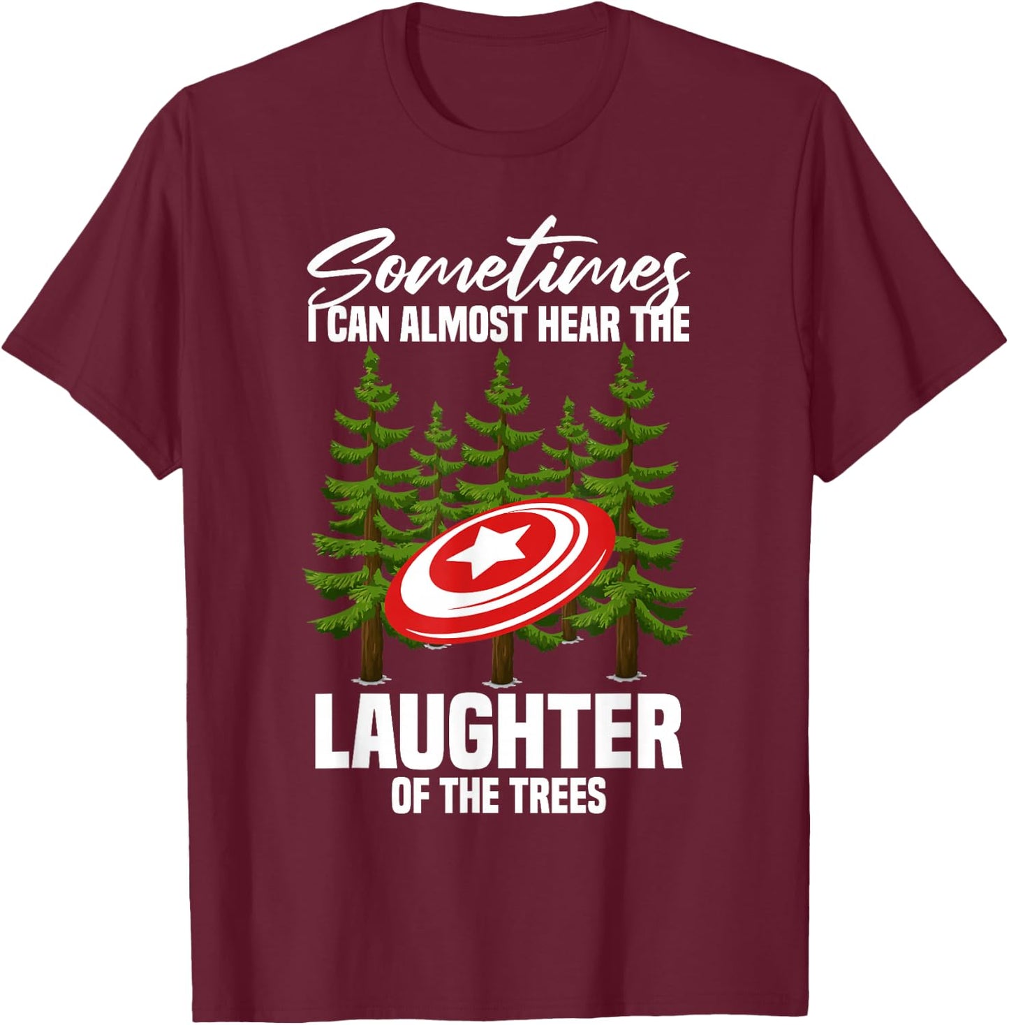 Funny Frisbee Golf Disc Golf T-Shirt - T-Shirt | Maroon