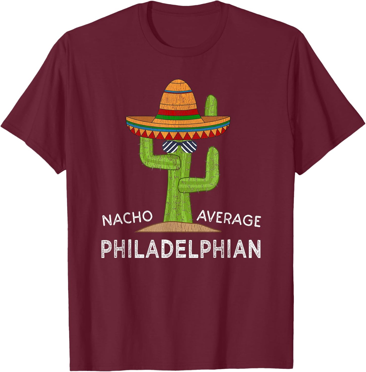 Native Philadelphian Meme | Funny Philadelphia PA Roots Home T-Shirt - T-Shirt | Maroon