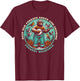 Prevent Wildfires Smokey Bear, Banjo & Birds T-Shirt - T-Shirt | Maroon