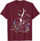 Caribbean islands Flags & map, Caribbean sea vacations T-Shirt - T-Shirt | Maroon