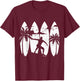 Surfer Surfboard Vintage Surfing Beach Summer Surf T-Shirt - T-Shirt | Maroon