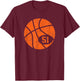 Basketball Classic Sport 51 Jersey Number Vintage Distressed T-Shirt - T-Shirt | Maroon