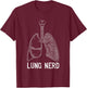 Respiratory Therapist Lung Nerd RT Respiratory Therapy T-Shirt - T-Shirt | Maroon