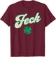 St Patrick's Day Feck Shamrock Funny Adult Irish Humor T-Shirt - T-Shirt | Maroon
