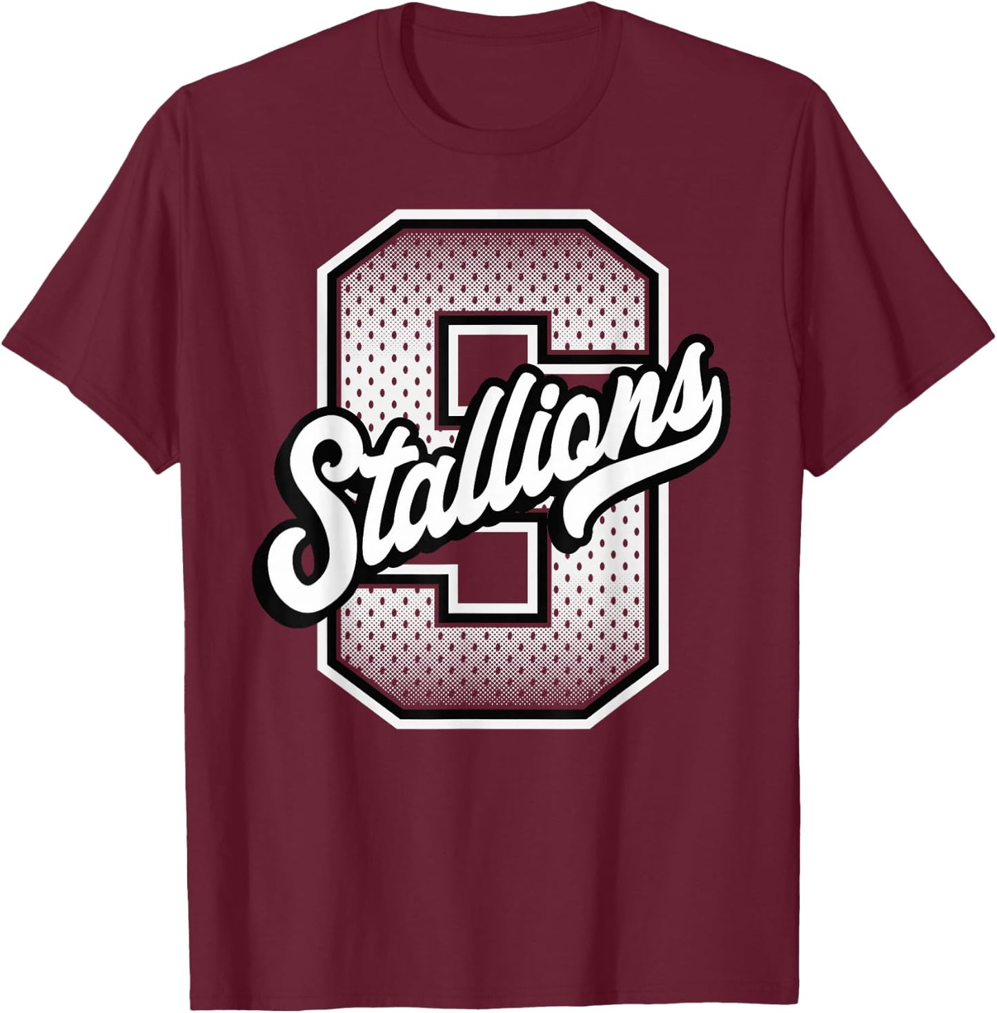 Stallions T-Shirt - T-Shirt | Maroon