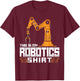 Robot Robotics Engineer Vintage This Is My Robotics Shirt T-Shirt - T-Shirt | Maroon