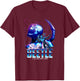 Blue Beetle Jaime Reyes Heroic Neon Outlines Portrait T-Shirt - T-Shirt | Maroon