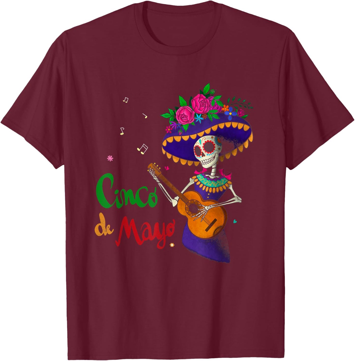 Cinco De Mayo Mexican Lets Fiesta 5 De Mayo Women Men T-Shirt - T-Shirt | Maroon