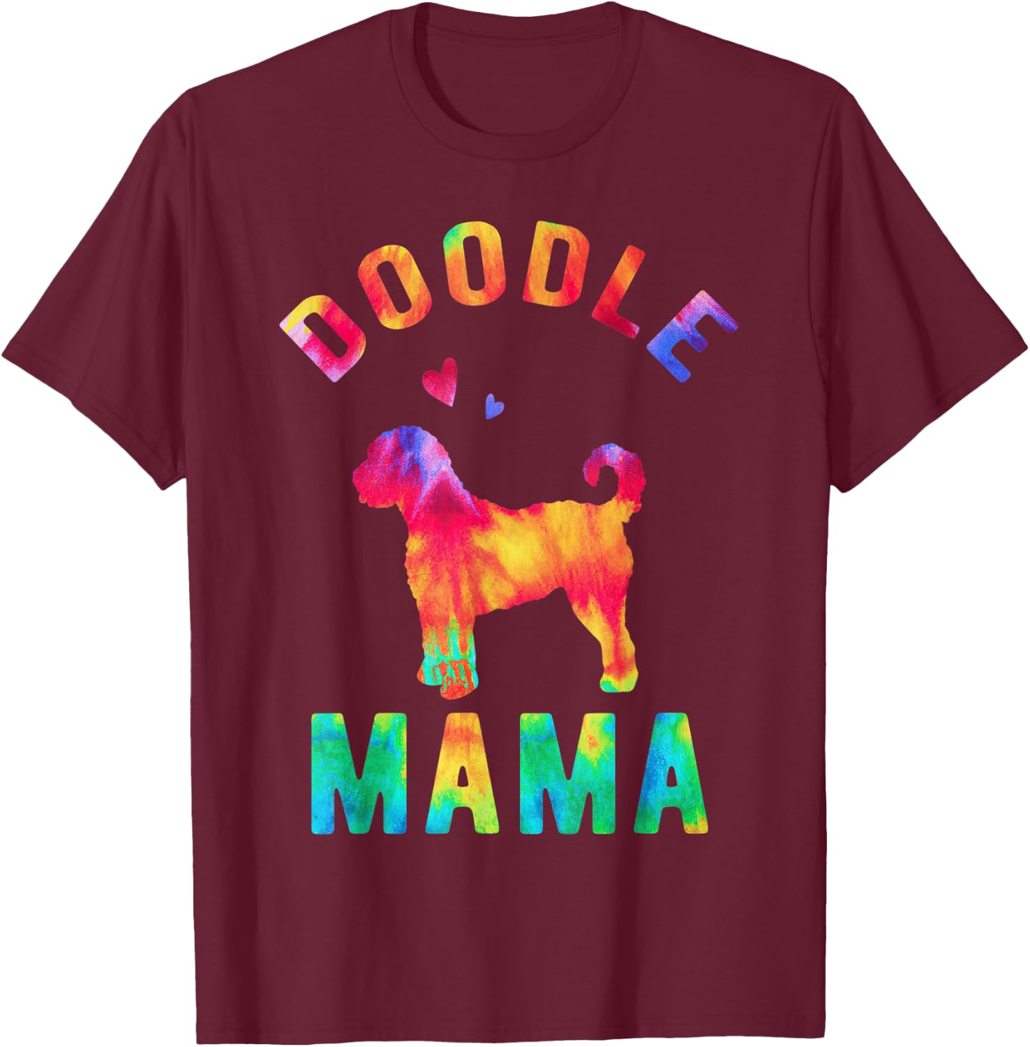 Doodle Mom Doodle Mama Goldendoodle Dog Lover T-Shirt - T-Shirt | Maroon