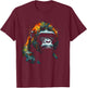 Gorilla Artwork Colourful Animal Monkey Zoo Gorilla T-Shirt - T-Shirt | Maroon