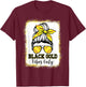 Black Gold Vibes Only Softball Shirt Women Leopard Baseball T-Shirt - T-Shirt | Maroon