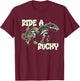 Rocky Mountain Beauty: Cute Swirl Design For Gaited Horses T-Shirt - T-Shirt | Maroon