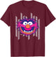 The Muppets - Animal Patterned Head T-Shirt - T-Shirt | Maroon
