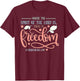 2 Corinthians 3:17 T-Shirt - T-Shirt | Maroon